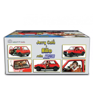 INNOCENTI DE TOMASO TURBO 1983 RED C/JERRY CALA' (BILLO) FIGURE 1:18 Laudo Racing Movie Modellino
