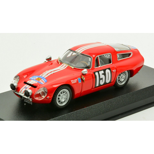 ALFA ROMEO GIULIA TZ N.150 TOUR DE FRANCE 1964 I.ROLLAND-G.AUGIAS 1:43 Best Model Auto Competizione Modellino