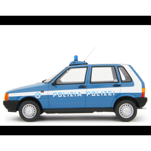 FIAT UNO 55S 1983 POLIZIA BLUE 1:18 Laudo Racing Forze dell'Ordine Modellino