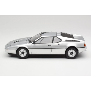 BMW M1 1980 SILVER METALLIC 1:18 Norev Auto Stradali Modellino