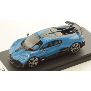 BUGATTI DIVO 2018 GLOSSY FRENCH RACING BLUE 1:43 Looksmart Auto Stradali Modellino
