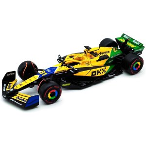MCLAREN MCL 38 N.81 2nd MONACO GP 2024 OSCAR PIASTRI "SENNA 30th Anniversario" 1:43 Burago Formula 1 Modellino