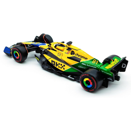 MCLAREN MCL 38 N.81 2nd MONACO GP 2024 OSCAR PIASTRI "SENNA 30th Anniversario" 1:43 Burago Formula 1 Modellino