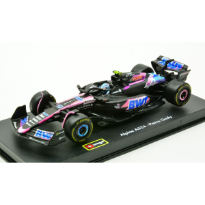 BWT RACING ALPINE A524 N.10 2024 PIERRE GASLY SIGNATURE 1:43 Burago Formula 1 Modellino