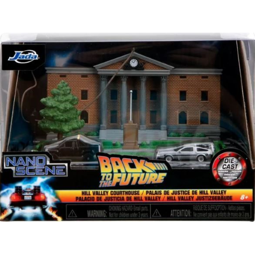 DIORAMA CLOCK TOWER BACK TO THE FUTURE (CARS mm 40) NANO SCENE Jada Toys Movie Modellino