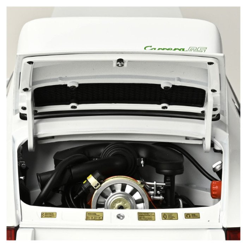 PORSCHE 911 RS 2.7 WHITE METAL KIT SOUNDS/LIGHTS/OPENINGS-713 PARTS 1:8 Ixo Model Kit Auto Modellino