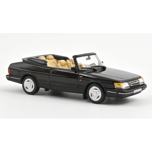 SAAB 900 TURBO 16 CONVERTIBLE 1992 BLACK 1:43 Norev Auto Stradali Modellino