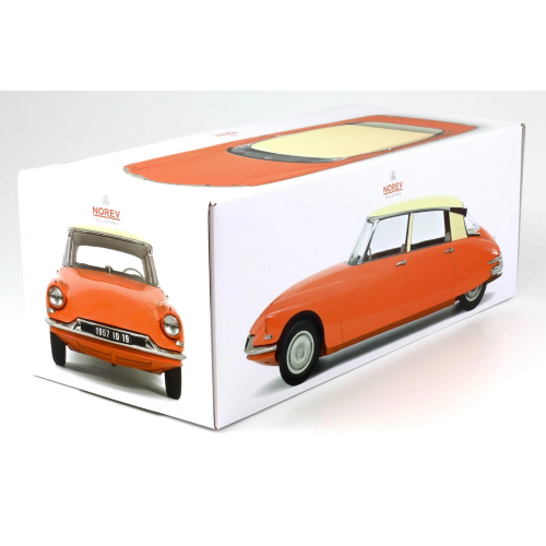 CITROEN ID 19 1957 CAPUCINE ORANGE/CREAM 1:12 Norev Auto Stradali Modellino