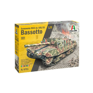 SEMOVENTE M43 DA 105/25 "BASSOTTO" KIT 1:35 Italeri Kit Mezzi Militari Modellino