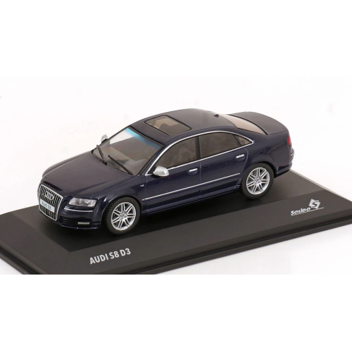 AUDI A8 S8 (D3) 2010 DARK BLUE 1:43 Solido Auto Stradali Modellino