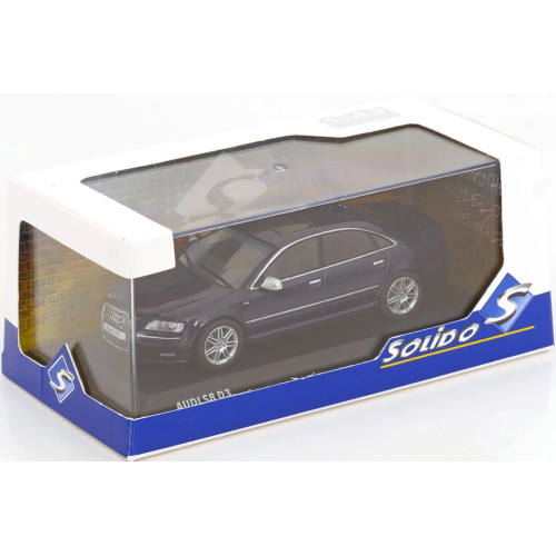 AUDI A8 S8 (D3) 2010 DARK BLUE 1:43 Solido Auto Stradali Modellino