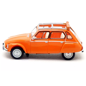 CITROEN DYANE 1976 ORANGE 1:87 Brekina Auto Stradali Modellino
