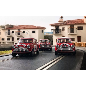 MINI RALLY MONTE CARLO 1965 TRIPLE PACK SLOT 1:32 Scalextric Slot Modellino