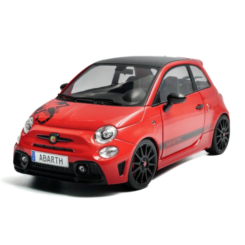 FIAT NUOVA 500 ABARTH 595 2022 MARANELLO RED 1:18 Solido Auto Stradali Modellino