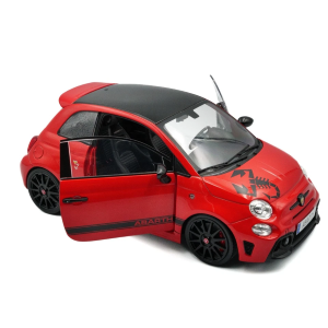 FIAT NUOVA 500 ABARTH 595 2022 MARANELLO RED 1:18 Solido Auto Stradali Modellino