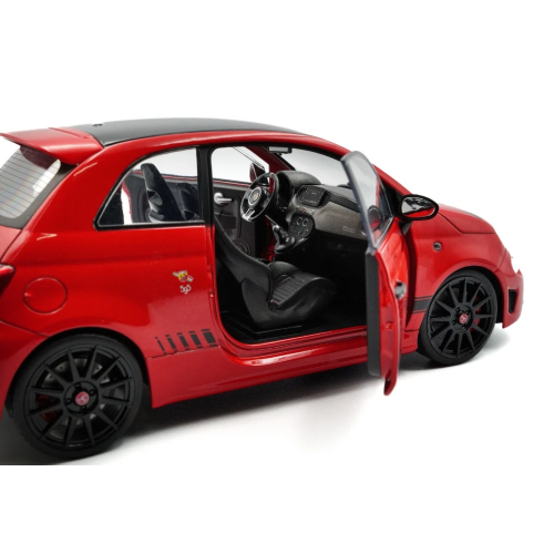 FIAT NUOVA 500 ABARTH 595 2022 MARANELLO RED 1:18 Solido Auto Stradali Modellino