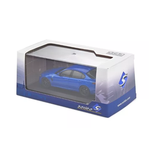 ALFA ROMEO GIULIA QUADRIFOGLIO 2019 BLUE 1:43 Solido Auto Stradali Modellino