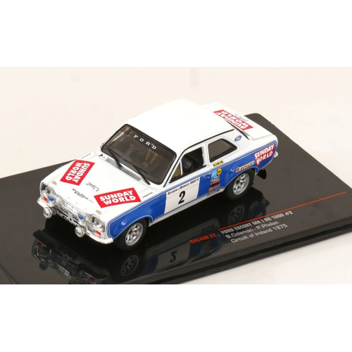 FORD ESCORT MK I RS 1600 N.2 CIRCUIT OF IRELAND 1975 COLEMAN-PHELAN 1:43 Ixo Model Auto Rally Modellino