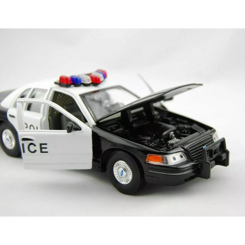 FORD CROWN VICTORIA POLICE 1:24 Welly Forze dell'Ordine Modellino