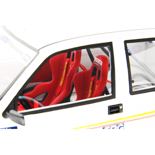 FIAT CINQUECENTO TROFEO N.65 RALLY MONTE CARLO 1993 1:18 Laudo Racing Auto Rally Modellino