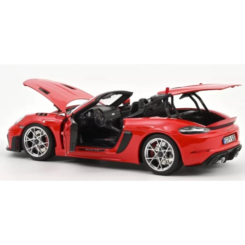 PORSCHE 718 SPYDER RS 2023 GUARDS RED 1:18 Norev Auto Stradali Modellino