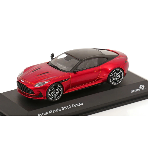 ASTON MARTIN DB12 4.0L V8 COUPE 2023 RED 1:43 Solido Auto Stradali Modellino