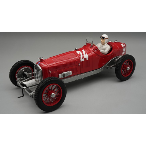 ALFA ROMEO P3 TIPO B N.24 MONZA GP 1932 T.NUVOLARI WITH DRIVER 1:18 Tecnomodel Formula 1 Modellino