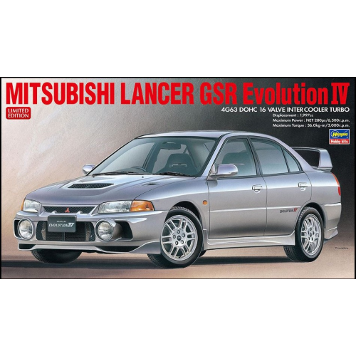 MITSUBISHI LANCER GSR EVOLUTION IV KIT 1:24 Hasegawa Kit Auto Modellino