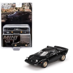 LANCIA STRATOS HF STRADALE 1975 BLACK 1:64 Mini GT Auto Stradali Modellino