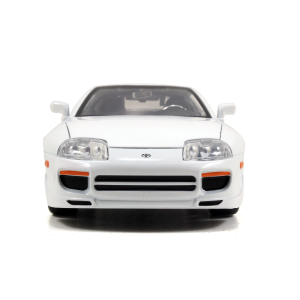 BRIAN'S TOYOTA SUPRA 1995 FAST & FURIOUS WHITE 1:24 Jada Toys Movie Modellino