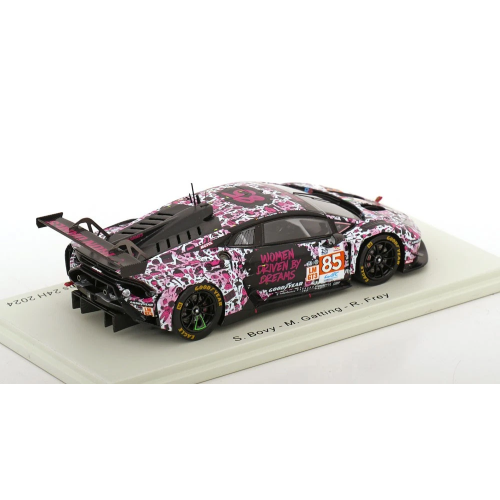 LAMBORGHINI HURACAN GT3 N.85 IRON DAMES 24H LE MANS 2024 BOVY-FREY-GATTING 1:43 Spark Model Auto Competizione Modellino