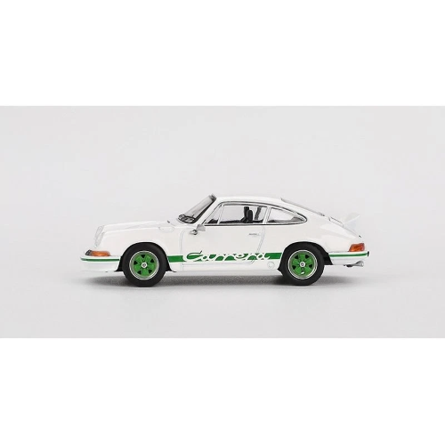 PORSCHE 911 (901) 2,7 CARRERA RS GRAND PRIX WHITE/GREEN 1:64 Mini GT Auto Stradali Modellino