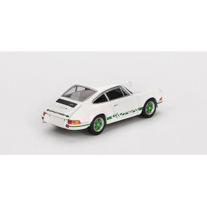 PORSCHE 911 (901) 2,7 CARRERA RS GRAND PRIX WHITE/GREEN 1:64 Mini GT Auto Stradali Modellino