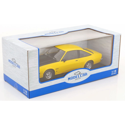 OPEL MANTA B GT/E 1975 YELLOW 1:18 ModelCarGroup Auto Stradali Modellino