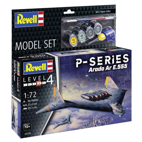 MODEL SET ARADO AR E.555 P-SERIES KIT 1:72 Revell Kit Aerei Modellino
