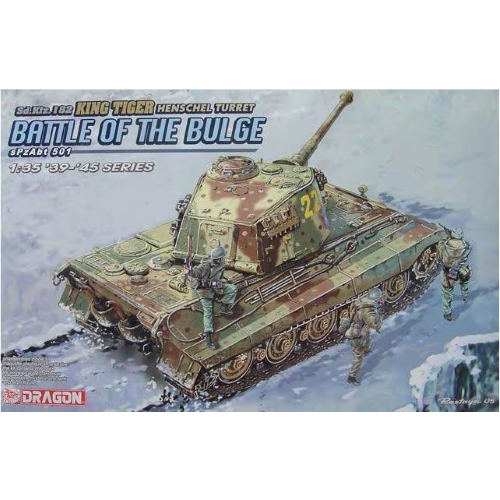 SD KFZ KINGTIGER HENSCHEL TURRET (BATTLE OF BULGE) KIT 1:35 Dragon Kit Mezzi Militari Modellino