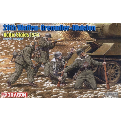 20TH WAFFEN GRENADIER DIVISION BALTIC STATES 1944 KIT 1:35 Dragon Kit Figure Militari Modellino
