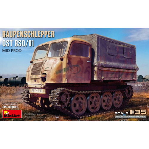 RAUPENSCHLEPPER OST RSO/01 MID PROD.KIT 1:35 Miniart Kit Mezzi Militari Modellino