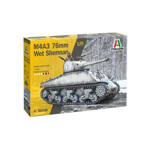 M4A3 76MM WET SHERMAN KIT 1:35 Italeri Kit Mezzi Militari Modellino