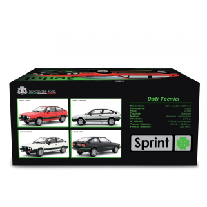 ALFA SPRINT 1.5 Q.V.1983 SILVER 1:18 Laudo Racing Auto Stradali Modellino