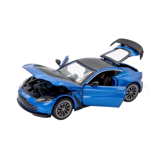 ASTON MARTIN V12 VANTAGE BLUE/CARBON 1:24 RE.EL.Toys Auto Stradali Modellino
