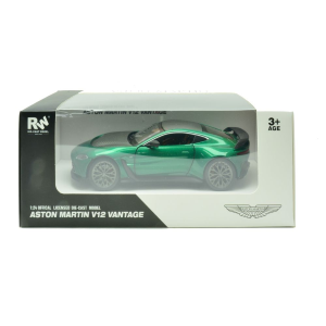 ASTON MARTIN V12 VANTAGE GREEN/CARBON 1:24 RE.EL.Toys Auto Stradali Modellino