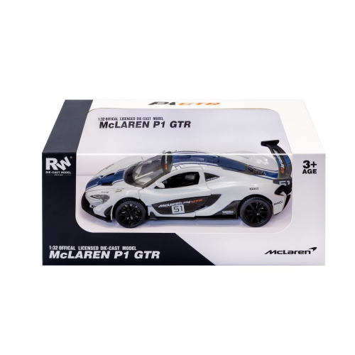 MC LAREN P1 GTR N.51 WHITE 1:32 RE.EL.Toys Auto Competizione Modellino