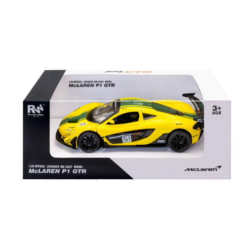 MC LAREN P1 GTR N.51 YELLOW/GREEN 1:24 RE.EL.Toys Auto Competizione Modellino