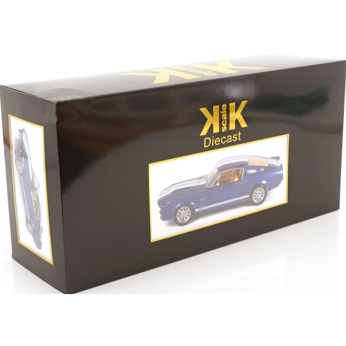 FORD MUSTANG SHELBY GT500 1967 BLUE/WHITE 1:12 KK Scale Auto Stradali Modellino