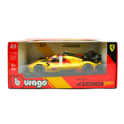 FERRARI 499P N.83 LE MANS 2024 KUBICA-YIFEI-SCARCMAN 1:18 Burago Auto Competizione Modellino