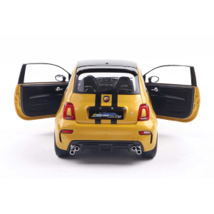 FIAT NUOVA 500 ABARTH 595 2022 MET.YELLOW/BLACK 1:18 Solido Auto Stradali Modellino