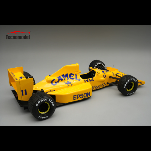 LOTUS 101 N.11 CANADA GP 1989 N.PIQUET RAIN TYRES C/VETRINA 1:18 Tecnomodel Formula 1 Modellino