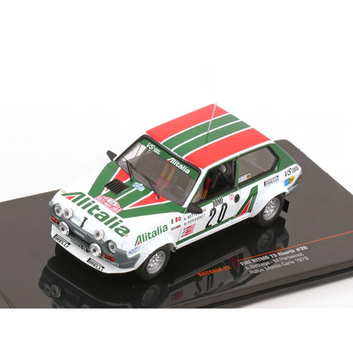 FIAT RITMO 75 ABARTH N.20 RALLY MONTE CARLO 1979 BETTEGA-PERISSINOT 1:43 Ixo Model Auto Rally Modellino