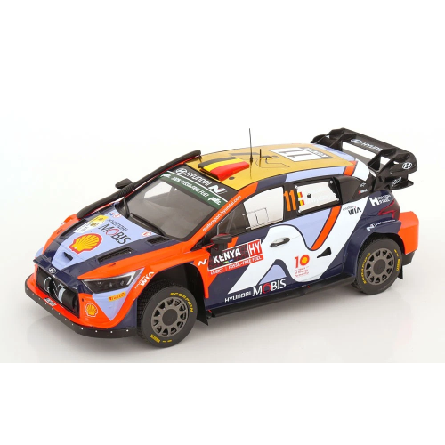HYUNDAI I20 N WRC N.11 SAFARI RALLY KENYA 2024 NEUVILLE-WYDAEGHE 1:18 Ixo Model Auto Rally Modellino